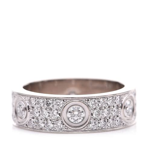 white gold ring cartier|cartier ring marked 750.